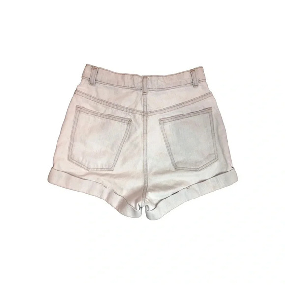 American Apparel High-Waisted Jean Shorts | Light Wash |  Size 26 - Picture 2 of 6